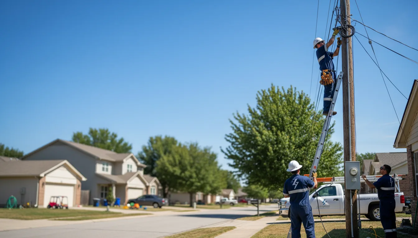 Residential electrician providing installation services in Underwood, ND